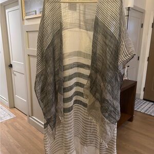 Striped Sheer Kimono